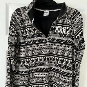 Aztec print PINK quarter zip top